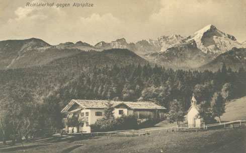 Der Reintalerhof, das Raintal Hospiz um 1909