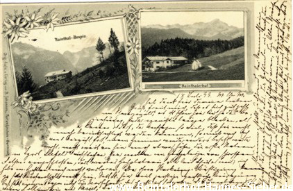 Grüße vom Rainthal-Hospiz von 1899