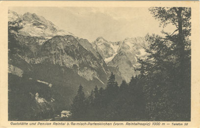 Der Reintalerhof um 1924