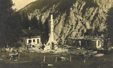 Nach dem großen Brand - Der Reintalerhof 1925