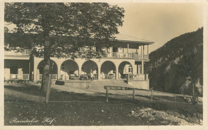 Der Reintalerhof auf einer Postkarte von 1935