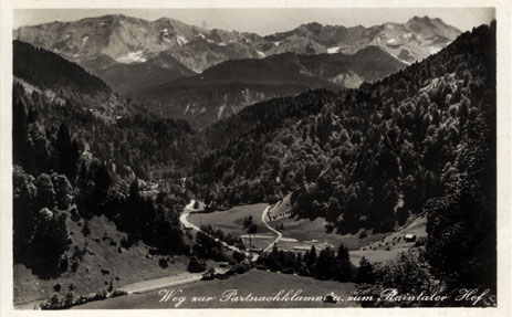 Der Weg zum Reintaler Hof um 1936