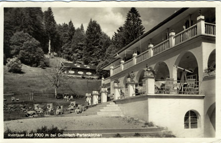 Der Reintaler Hof. Die Postkarte wurde 1944 verschickt.