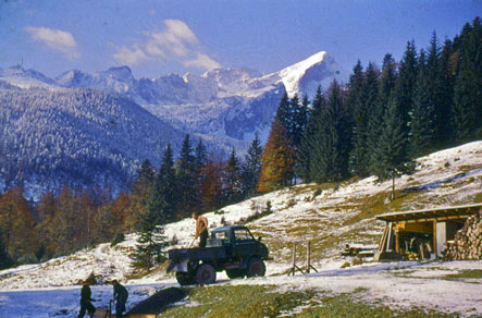 Blick vom Reintalerhof zur Alpspitze