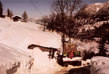 Der Schneewinter 1981/1982 bedeutet das Aus für den Reintalerhof